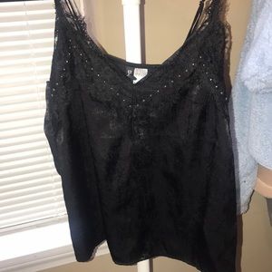 Silk Lacey tank top